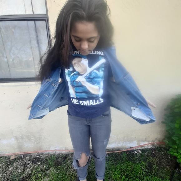 Vintage Denim Jean Vest Lizwear Claiborne L 80 90 - Picture 6 of 9